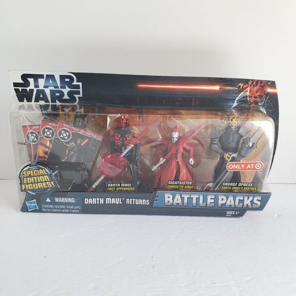 Hasbro Star Wars Battle Packs Set Darth Maul Returns - Picture 1 of 5